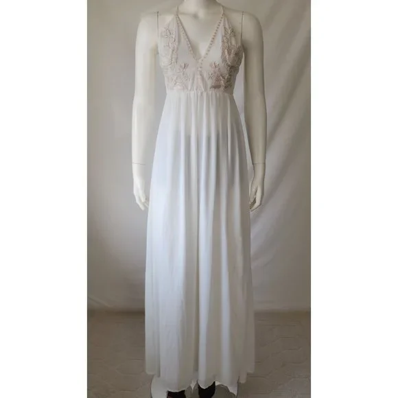 forever 21 beaded maxi dress Adrianna Papell Chiffon Wedding Gown Beaded Empire main image 0